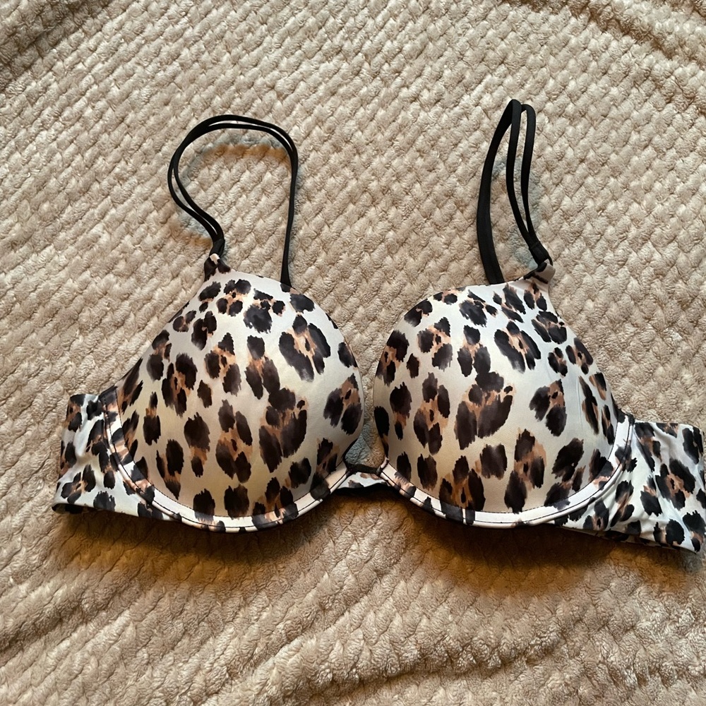 Victoria’s Secret push up animal print bra 36B
